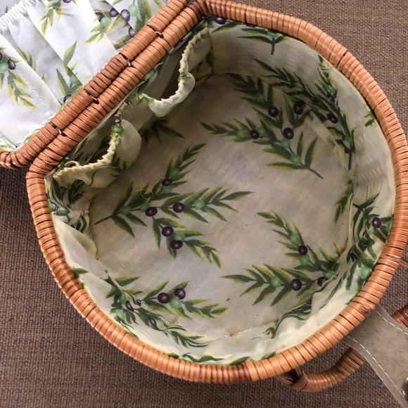 ▪️sold▪️vintage wicker bag brown tote woven - Picture 6 of 8